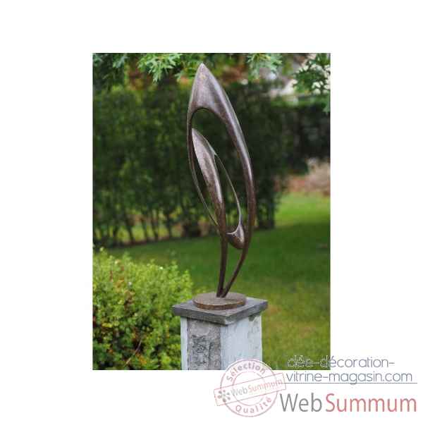 Statue en bronze sculpture moderne endless thermobrass -an2241br-bi
