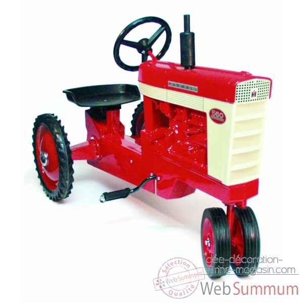 Tracteur a pedales en metal rouge farmall 560 DD-005